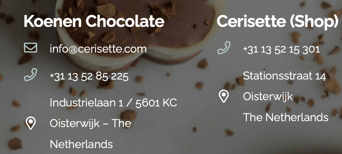 Koenen chocolate